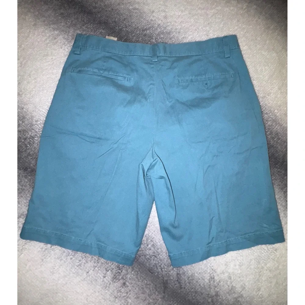 (A2) Banana Republic Emerson Chino Shorts Mens 34 Turquoise Blue Cotton 11
